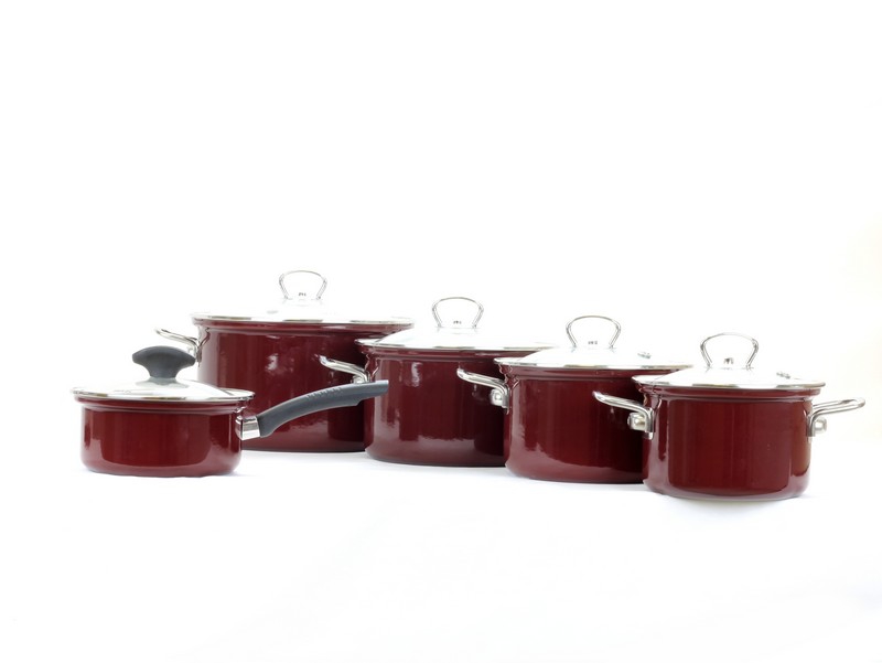 Smaltovaná sada nádobí 10-dílná - ECO-CERAMIC | BELIS