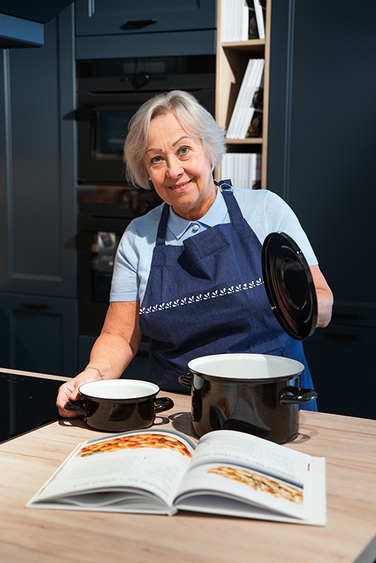 Smaltovaný hrnec ø 16 cm - 2 l - STANDARD hnědý | SFINX