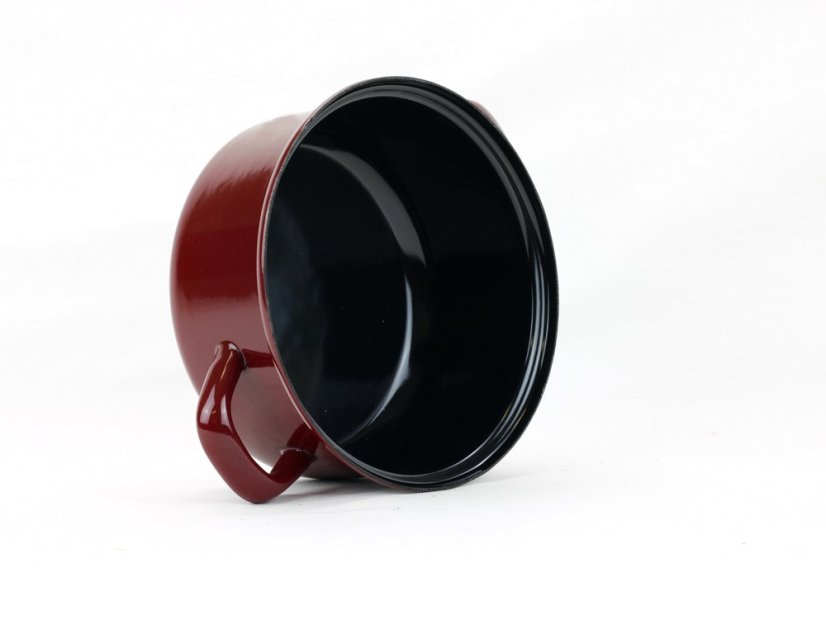 Smaltovaný rendlík ø 24 cm - 4.5 l - STANDARD BORDO | BELIS