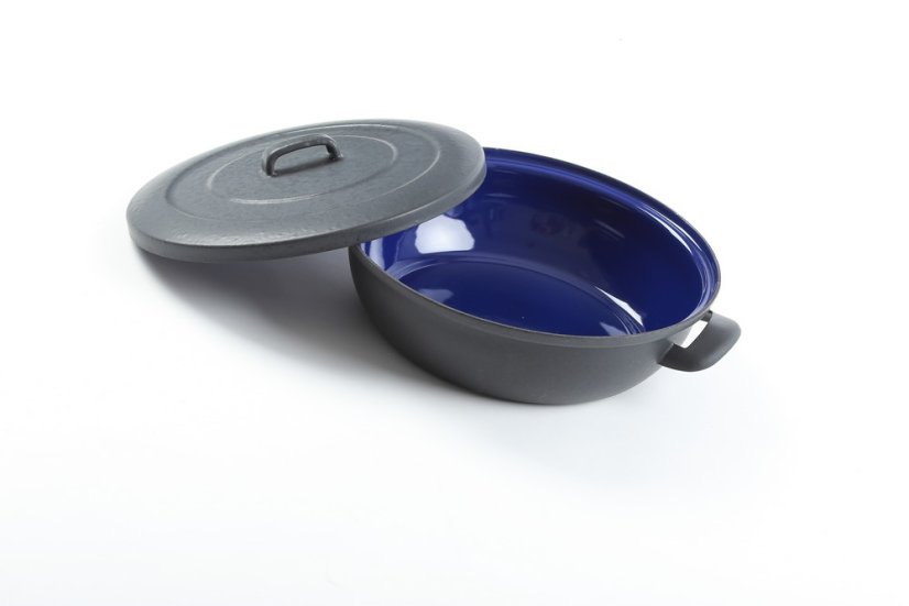 Smaltovaná zapekacia misa s pokrievkou ø 28 cm – 4,4 l – BSE | BELIS – 2. akosť