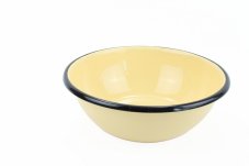 Smaltovaná miska ø 19 cm - 1.5 l krémová