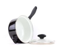 Smaltovaný rendlík s držadlem a skleněnou poklicí ø 16 cm - 1.4 l - STANDARD PLUS | BELIS