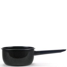 Smaltovaný rendlík s držadlem ø 17 cm - 1.5 l granit