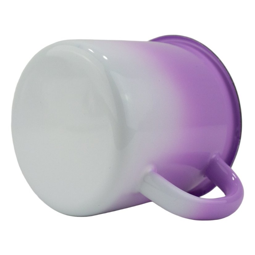 Smaltovaný hrnek ø 11 cm - 1 l ombré fialový