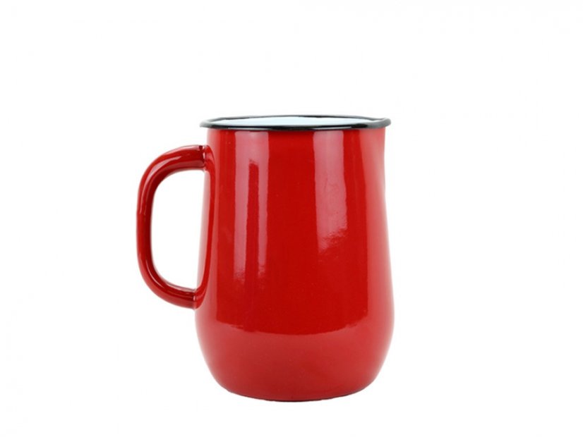 Smaltovaný džbán ø 11.5 cm - 2.5 l červený