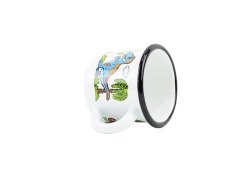 Smaltovaný hrnek ø 7 cm - 0.25 l bílý "dino" - 2 jakost