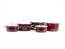 Smaltovaná sada nádobí 10-dílná II - ECO-CERAMIC | BELIS - 2 jakost