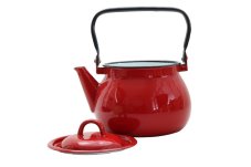 Smaltovaný čajník - 2.5 l červený