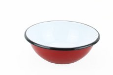 Smaltovaná miska ø 19 cm - 1.5 l červená