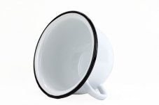 Smaltovaný nočník ø 23 cm bílý