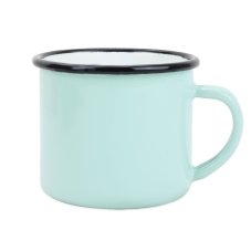 Smaltovaný hrnek ø 8 cm - 0.35 l mint - ČESKÝ PLECHÁČEK | BELIS