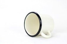 Smaltovaný hrnek ø 8 cm - 0.35 l mléčný