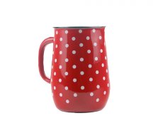Smaltovaný džbán ø 11.5 cm - 2.5 l červený