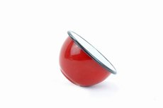 Smaltovaná miska ø 11 cm - 0.35 l červená