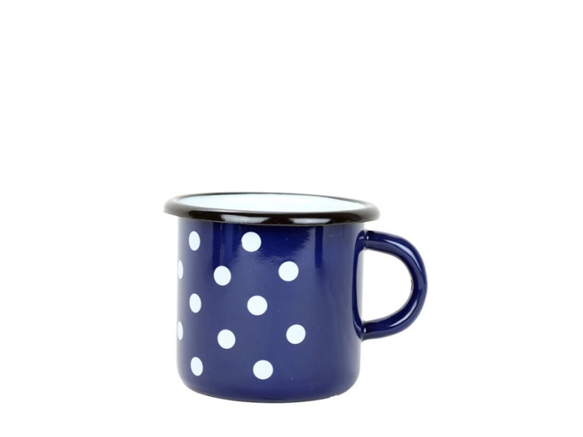 Smaltovaná sada nádobí 8-dílná II - PUNTÍK modrý | BELIS