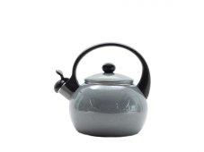 Smaltovaný čajník - 2.2 l šedý metal