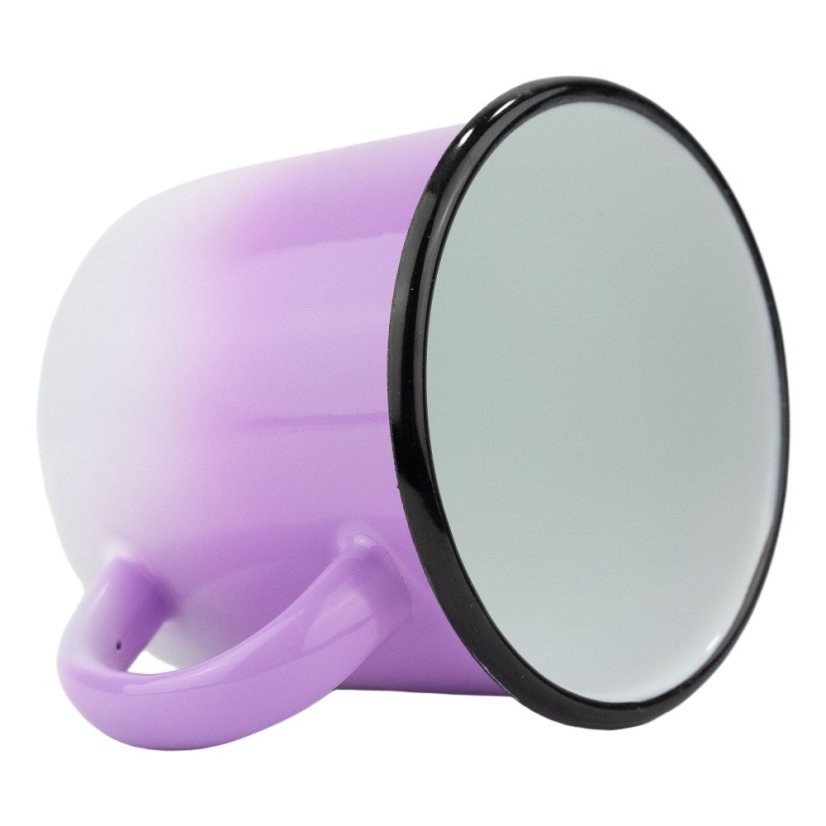 Smaltovaný hrnek ø 11 cm - 1 l ombré fialový