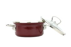 Smaltovaný rendlík s poklicí ø 24 cm - 4.5 l - ECO-CERAMIC | BELIS - 2 jakost