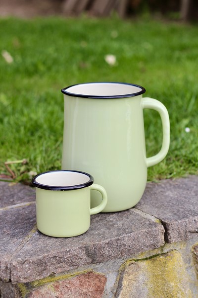 Smaltovaný džbán ø 11.5 cm - 2.5 l limetkový