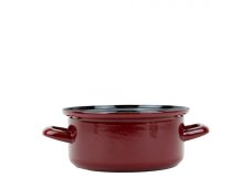 Smaltovaný rendlík ø 16 cm - 1.4 l - STANDARD BORDO | BELIS
