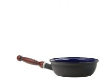 Smaltovaná pánev ø 20 cm s odnímatelným dřevěným držadlem - BSE | BELIS - 2 jakost