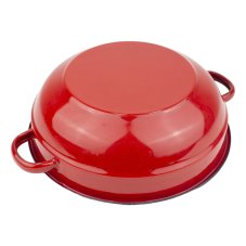 Smaltovaná selská mísa s uchy ø 20 cm červená