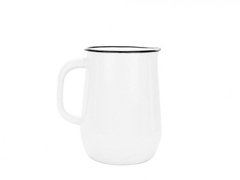 Smaltovaný džbán ø 11,5 cm – 2,5 l biely
