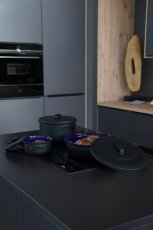 Smaltovaná pánev ø 20 cm s odnímatelným dřevěným držadlem - BSE | BELIS