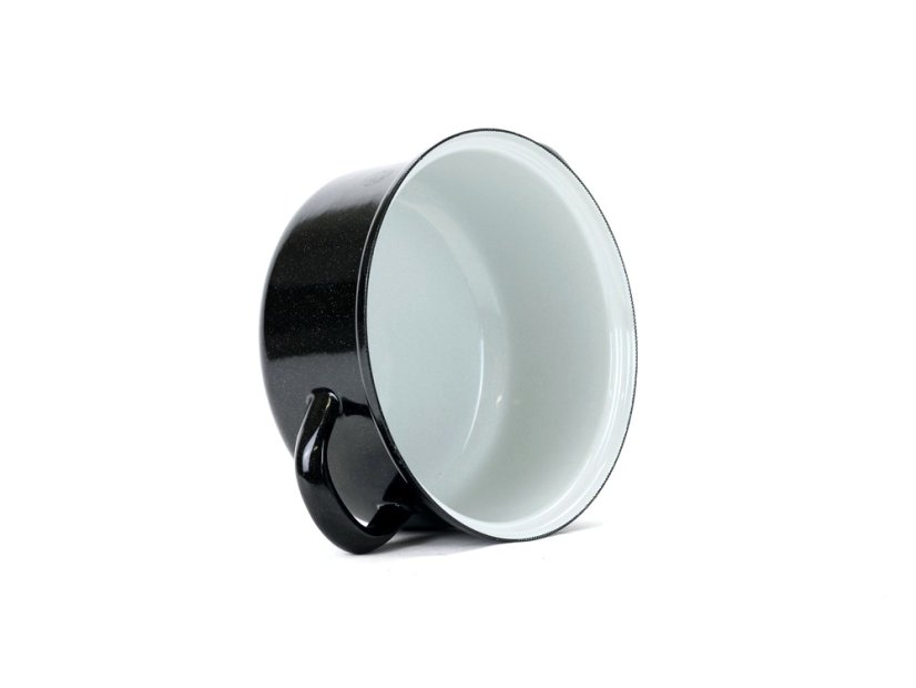 Smaltovaný rendlík ø 14 cm - 0.8 l - STANDARD černý | SFINX