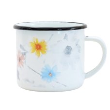 Smaltovaný hrnek ø 8 cm - 0.35 l bílý - MEADOW | BELIS - 2 jakost