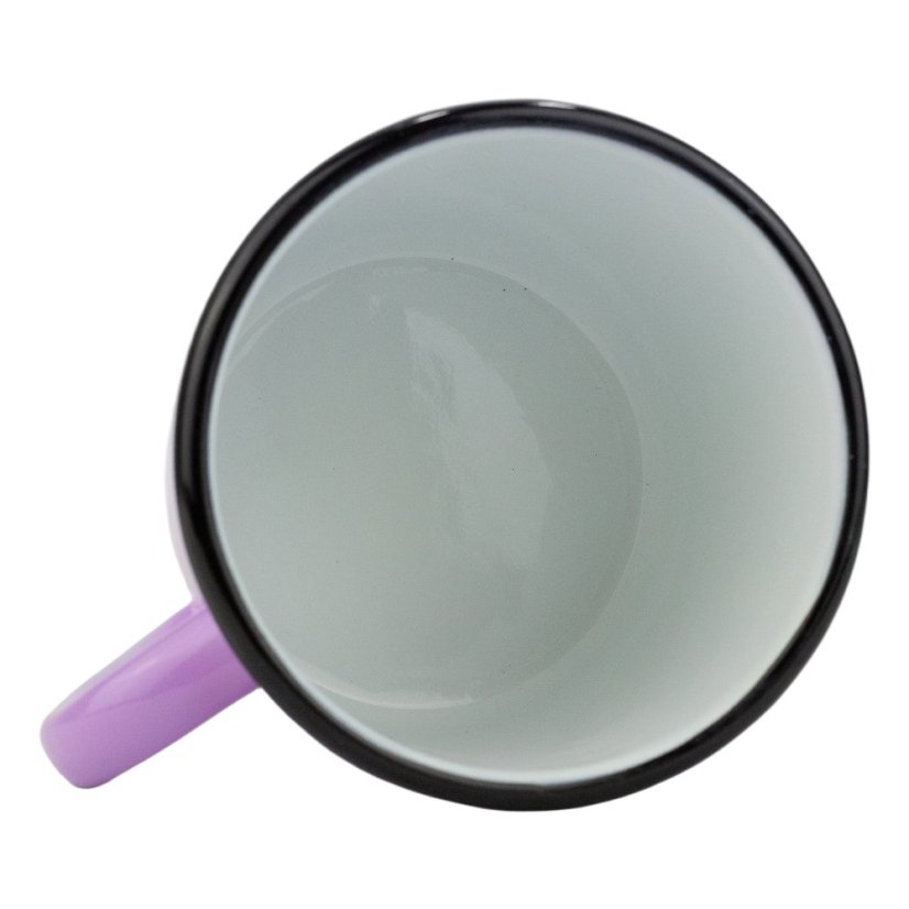 Smaltovaný hrnek ø 11 cm - 1 l ombré fialový