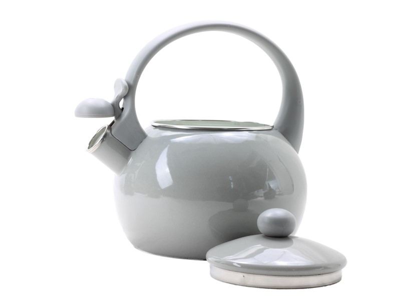 Smaltovaný čajník - 2.2 l šedý