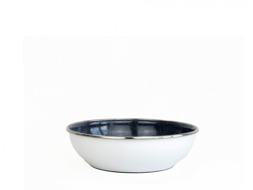 Smaltovaná miska ø 18 cm - 0.8 l malá PREMIUM bílý | BELIS