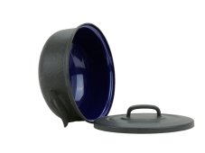 Smaltovaný kastrol s poklicí ø 20 cm - 2.3 l - BSE | BELIS