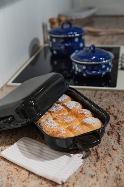 Smaltovaný dvoupekáč rovný 25x16 cm - 2.2 l - PEKÁČE | SFINX