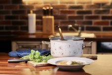 Smaltovaná miska ø 26 cm - 2.5 l velká PREMIUM bílý | BELIS