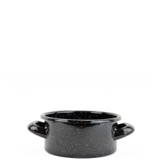Smaltovaný rendlík ø 12 cm - 0.5 l černý