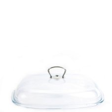 Skleněná poklice hranatá 26×26 cm - BSE | BELIS