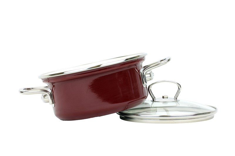 Smaltovaný rendlík s poklicí ø 20 cm - 2.6 l - ECO-CERAMIC | BELIS