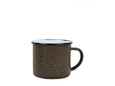 Smaltovaný hrnek ø 8 cm - 0.35 l croco efekt - ČESKÝ PLECHÁČEK | BELIS