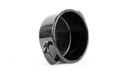 Smaltovaný rendlík ø 12 cm - 0.5 l černý