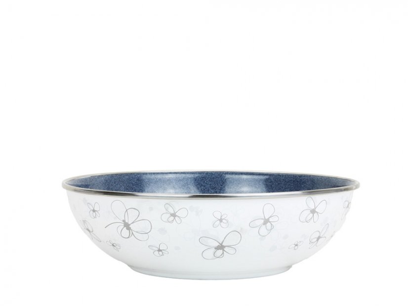 Smaltovaná miska ø 26 cm - 2.5 l velká PREMIUM bílý | BELIS