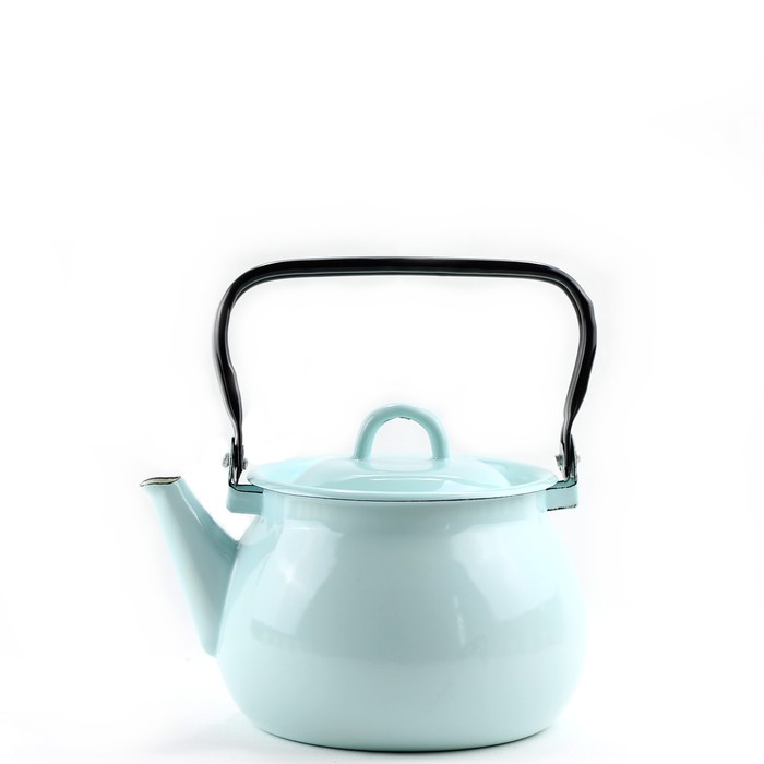 Smaltovaný čajník - 2.5 l tyrkysový