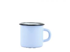 Smaltovaný hrnek ø 8 cm - 0.35 l světle modrý