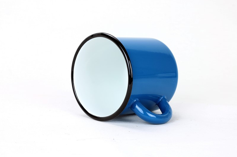 Smaltovaný hrnek ø 7 cm - 0.25 l petrolejově modrý