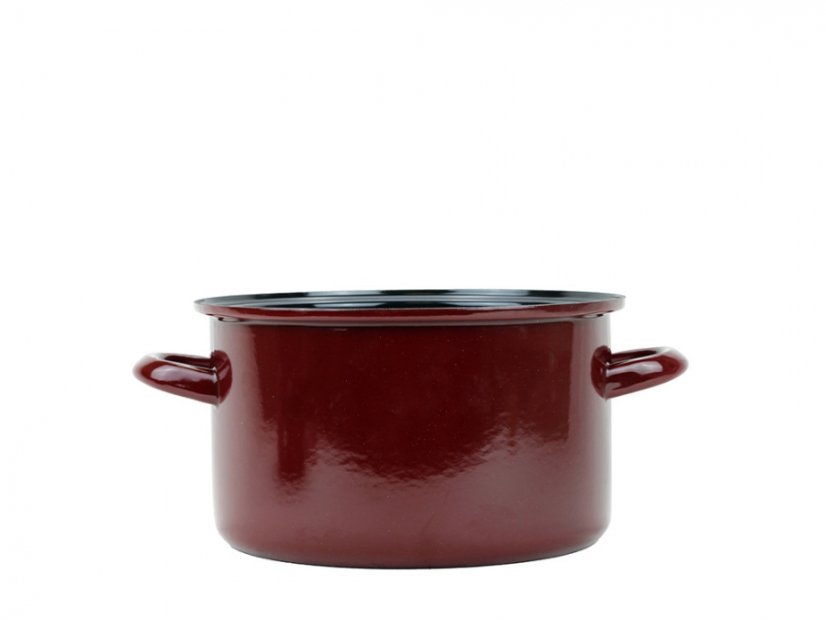 Smaltovaný hrnec ø 18 cm - 2.6 l - STANDARD BORDO | BELIS
