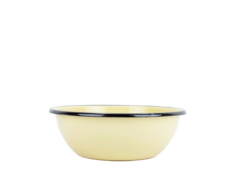 Smaltovaná miska ø 19 cm - 1.5 l krémová