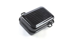 Smaltovaný dvoupekáč s žebrováním 40 cm ucha z boku - PEKÁČE | BELIS - 2 jakost